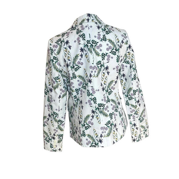 Liz Claiborne Blazer Floral Print Spring Jacket Women’s Lined Size Small NWT - Picture 4 of 8
